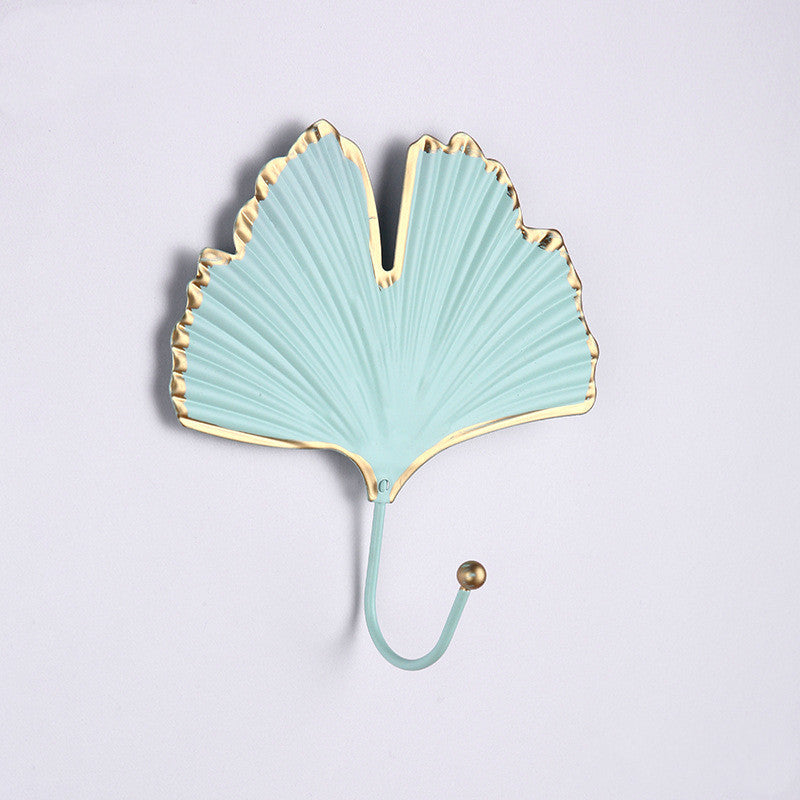A Modern Entryway Wall Key Holder with Nordic Design ( ginkgo biloba blue)