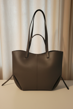 Sac cabas Göteborg en cuir véritable marron chocolat Made in Italy -  élégant parfait pour un style intemporel