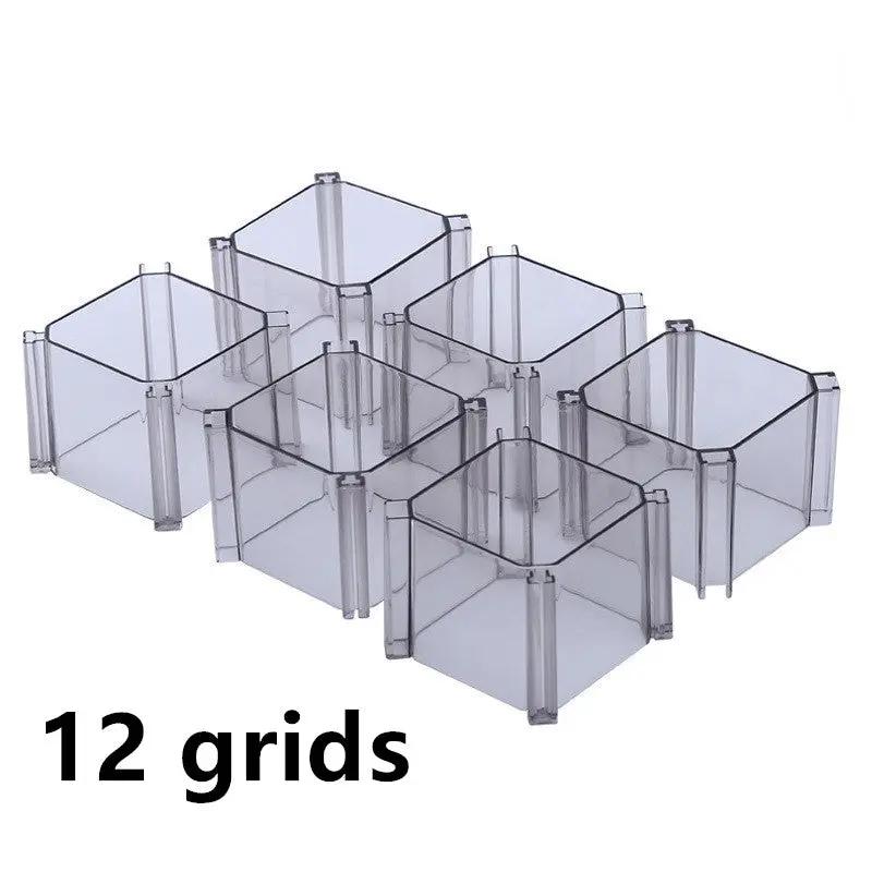 honeycomb drawer organizer for socks, underwear, and ties  with 12 grids