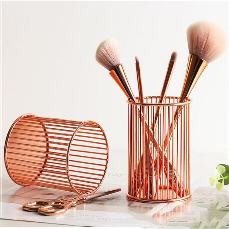 Front view of multi-purpose storage bucket