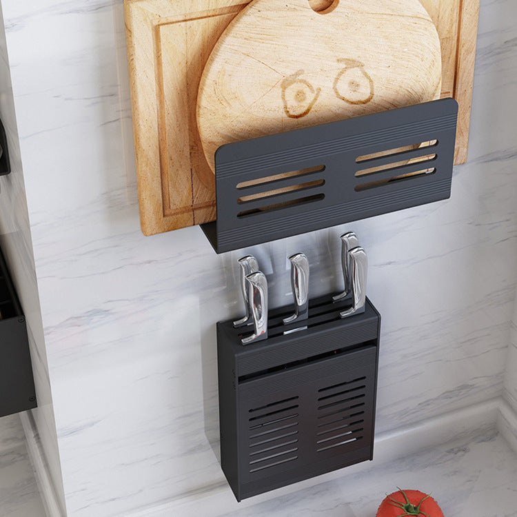 Nordic kitchen shelf holding utensils in a modern kitchen